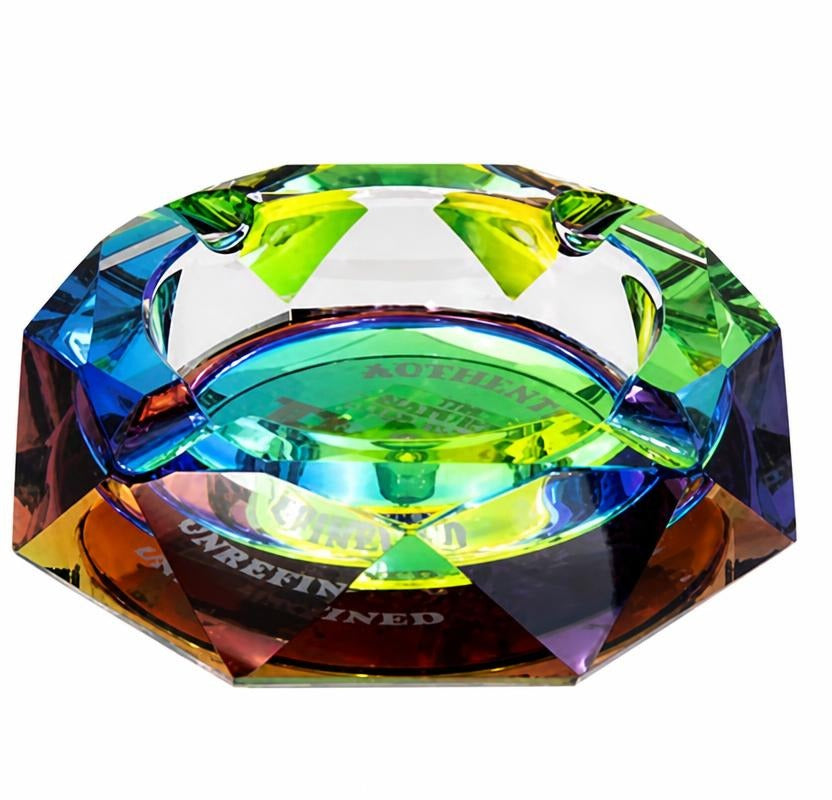 RAW Kristallglas Aschenbecher “Rainbow“