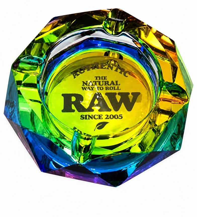 RAW Kristallglas Aschenbecher “Rainbow“