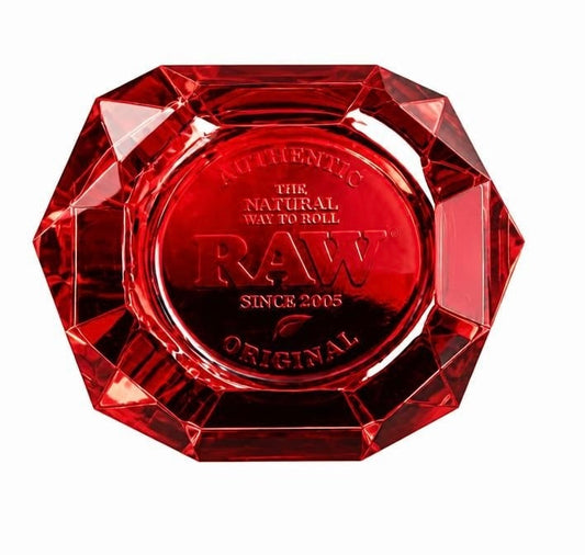 RAW Kristallglas Aschenbecher “Ruby“