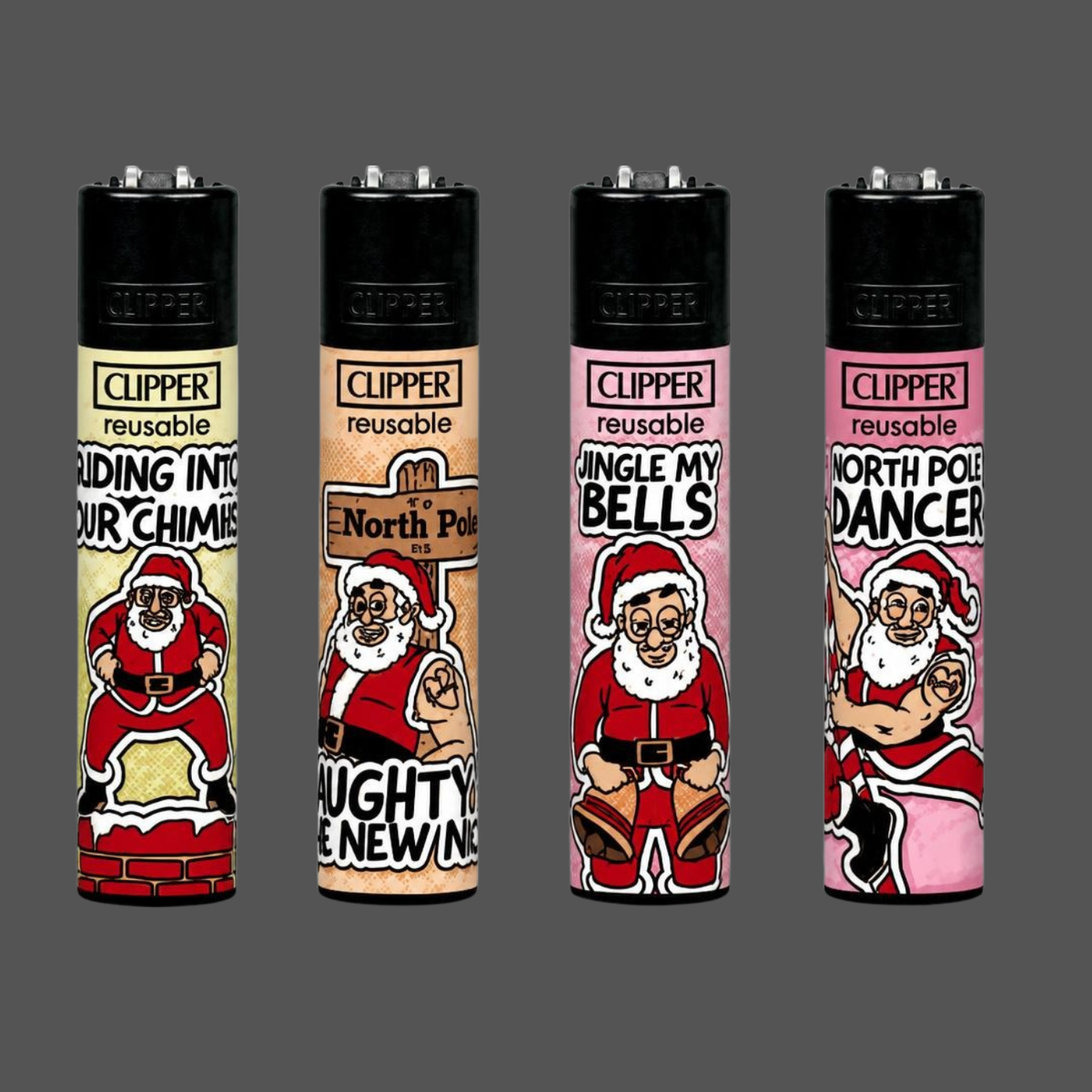 Clipper “Naughty Santa #2“ 4er Serie GIZEH Edition
