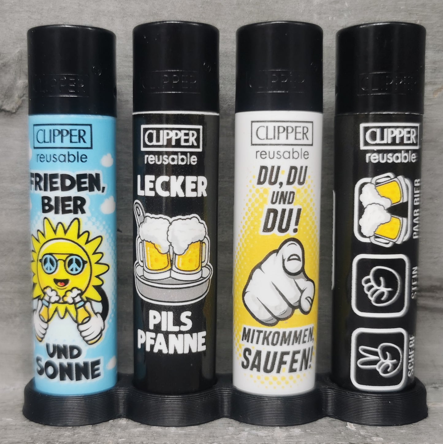 Clipper "Bier Slogan" 4er Serie