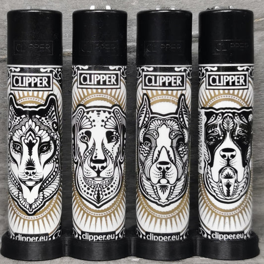 Clipper "Tattoo Dogs" 4er Serie Red Pin