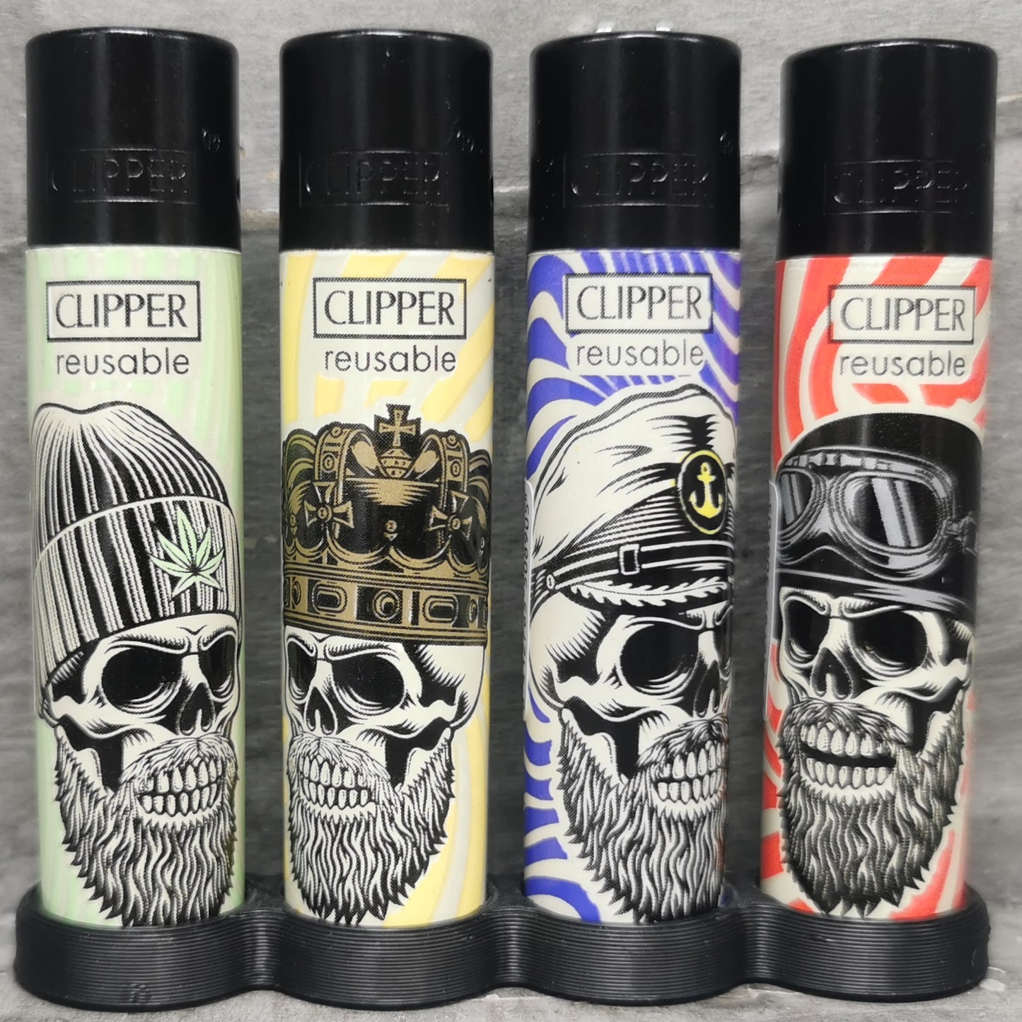 Clipper "Hipster Skulls" 4er Serie