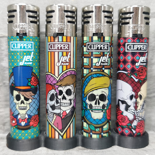 Clipper "Romantic Skulls #2" JET 4er Serie