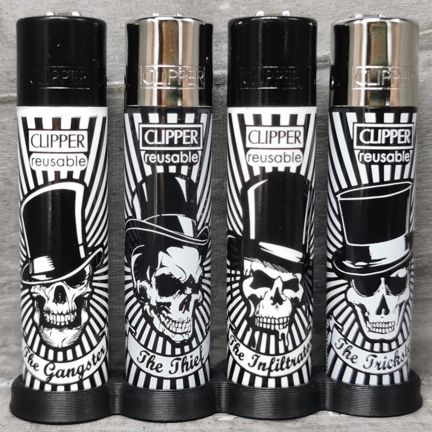 Clipper "Party Skulls" 4er Serie