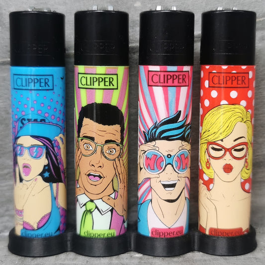 Clipper "Pop Art Faces" 4er Serie