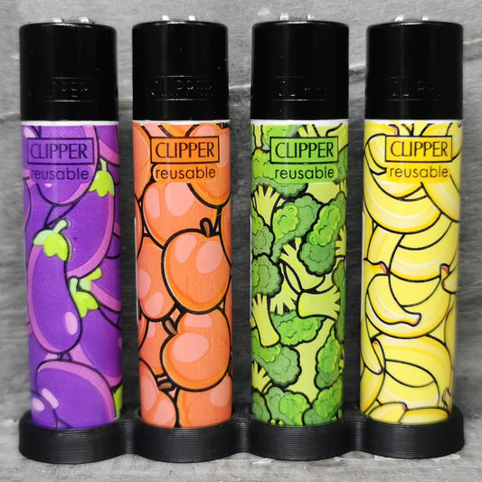 Clipper "Veggie Pattern" 4er Serie