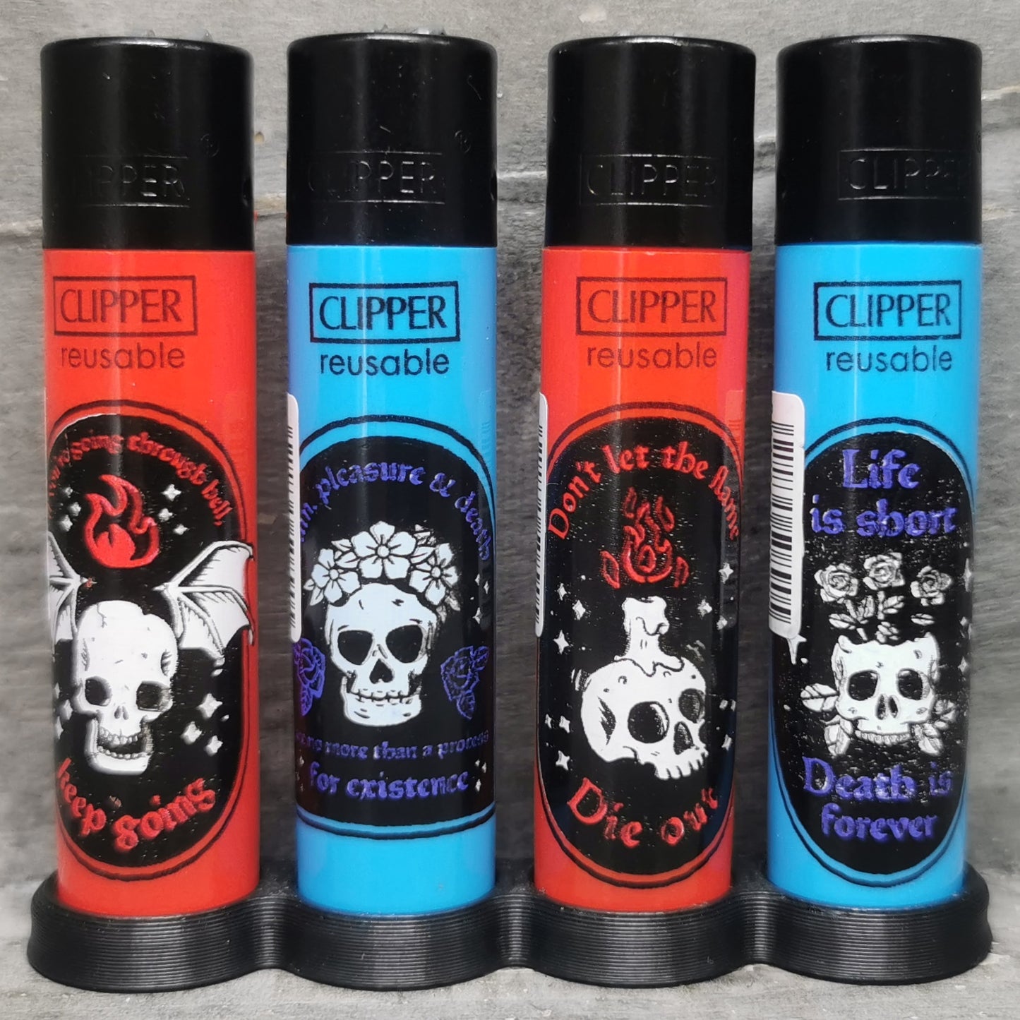 Clipper "Tattoo Skulls #2" 4er Serie