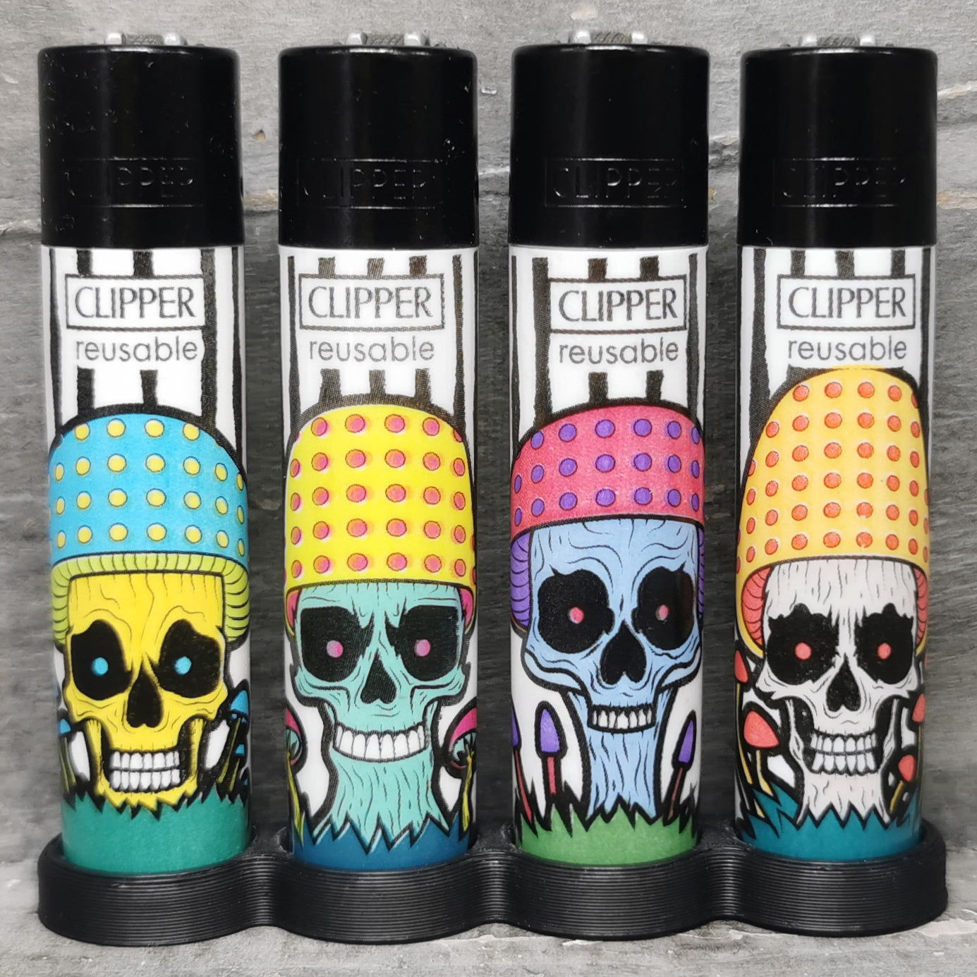 Clipper "Mushrooms Skulls" 4er Serie