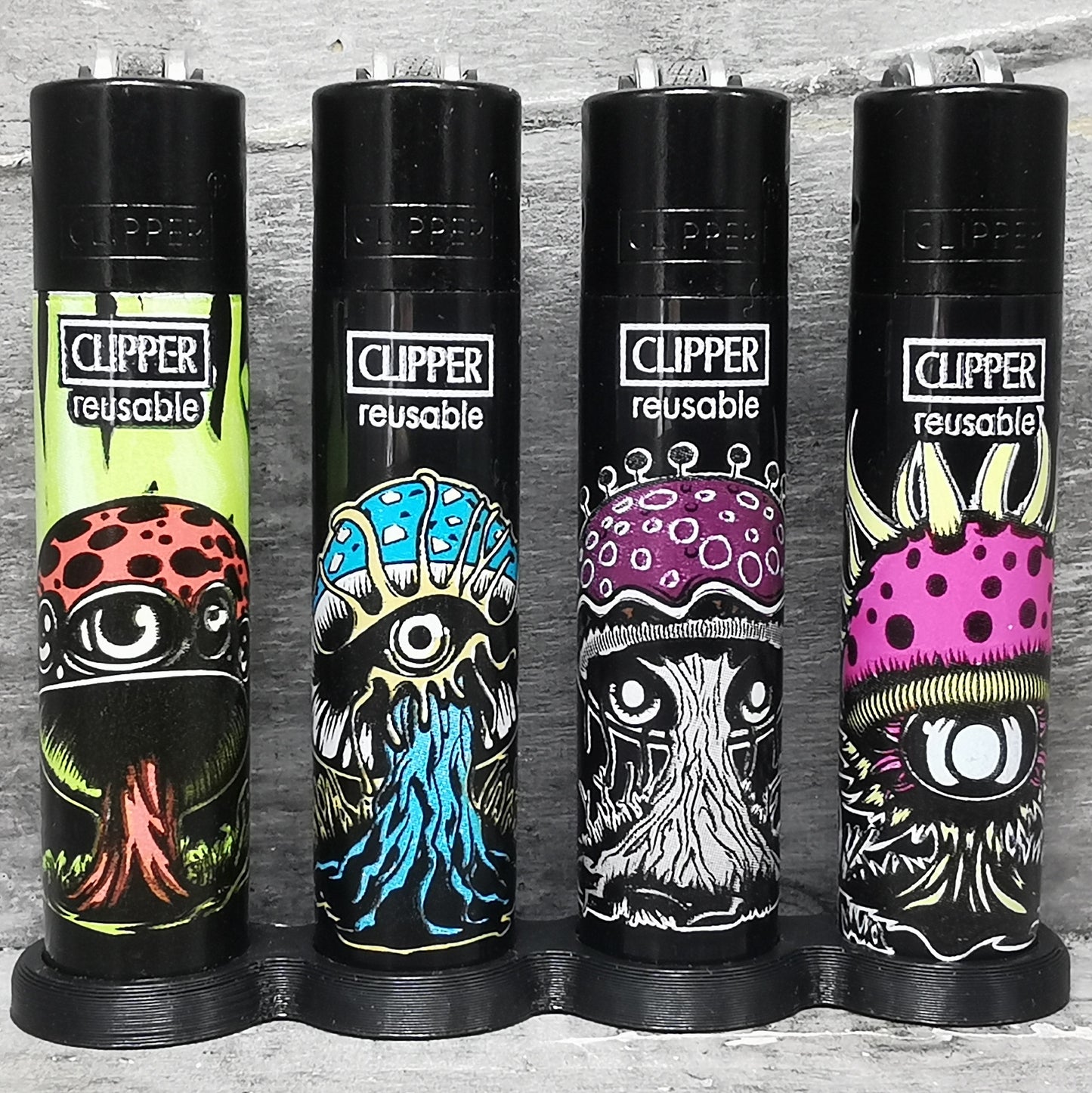 Clipper "Alien Mushrooms" 4er Serie Micro
