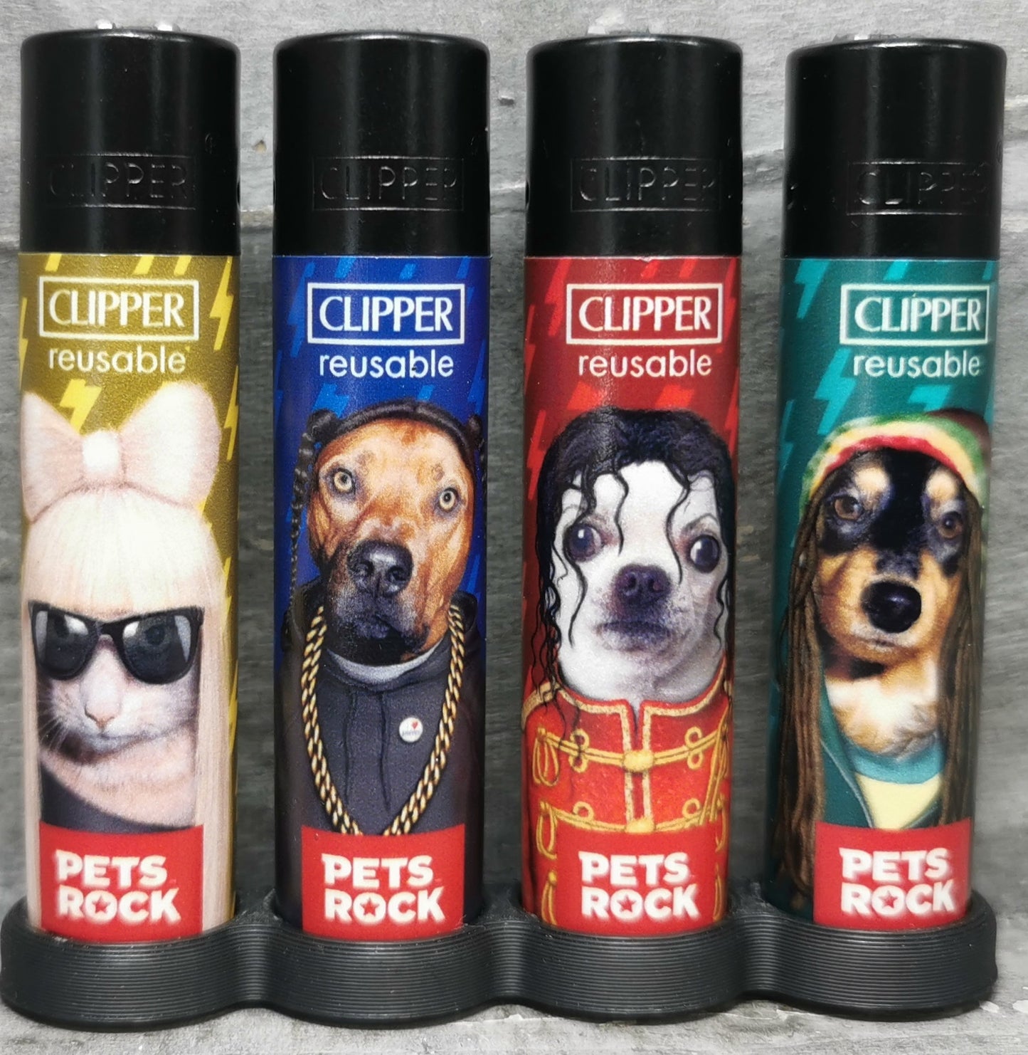 Clippe "Pet Rock" 4er Serie Limited Edition C