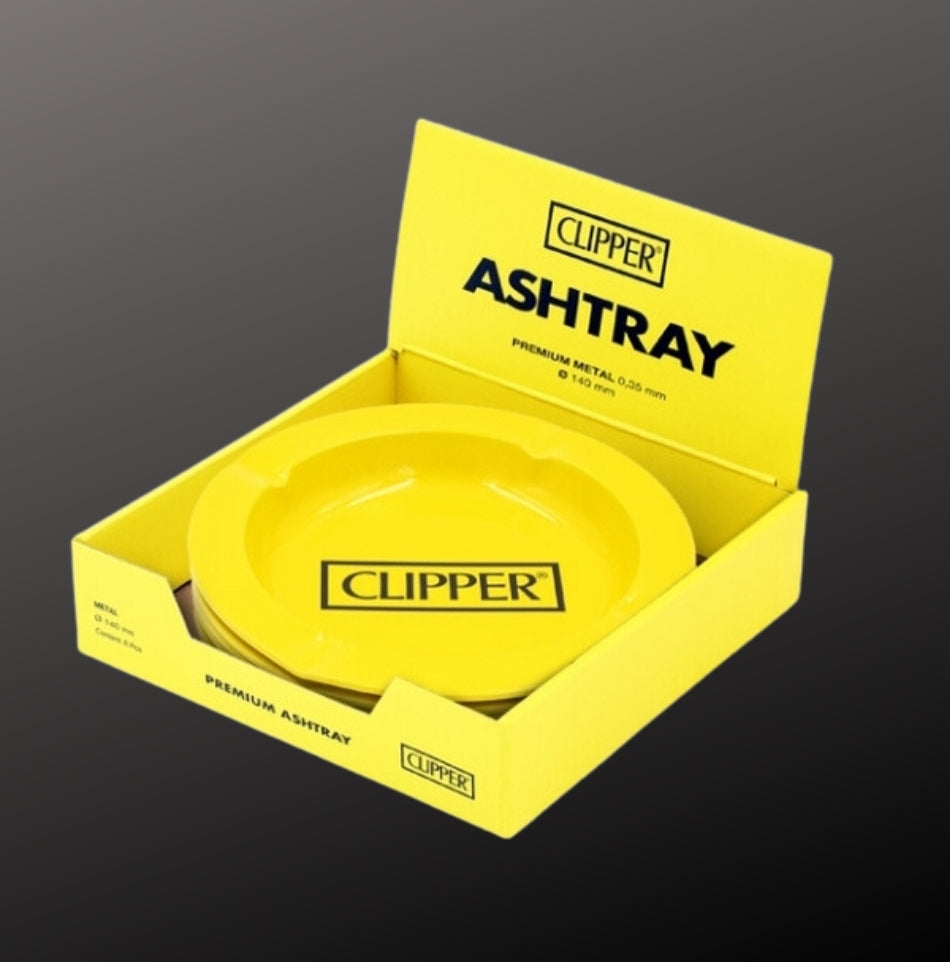 Clipper "Ashtray" rund gelb