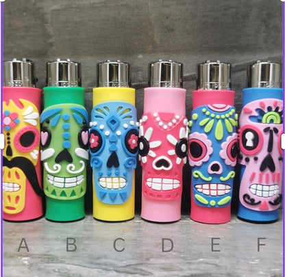 Clipper "Mexican Skulls " Silikon Cover 6er Serie