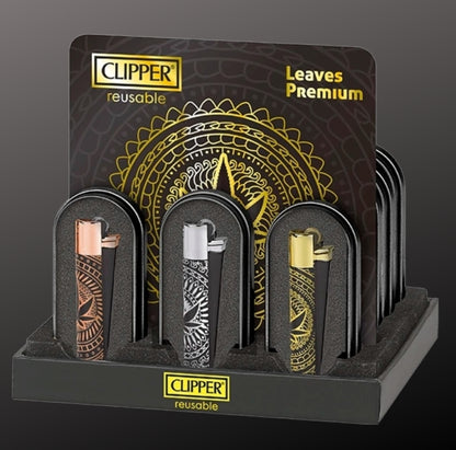 Clipper "Leaves Premium" Metall incl.Box