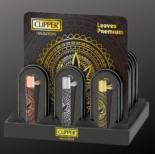 Clipper "Leaves Premium" Metall incl.Box