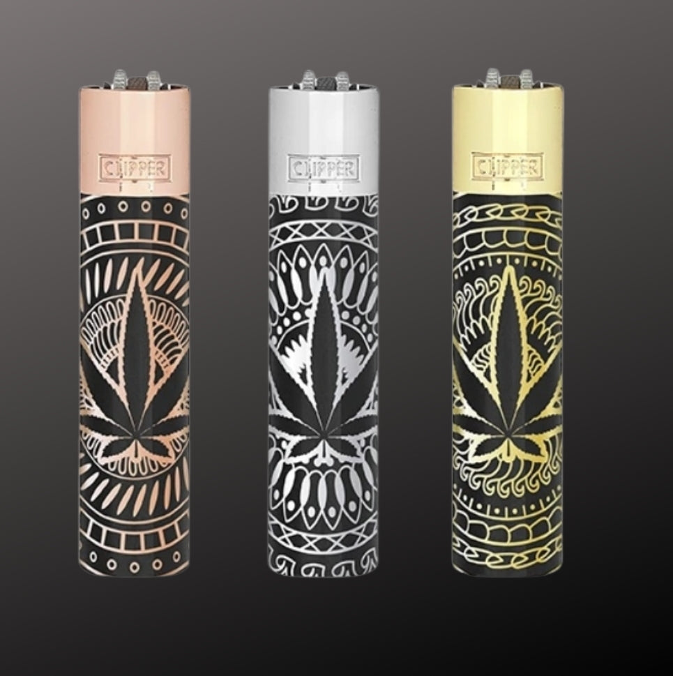 Clipper "Leaves Premium" Metall incl.Box