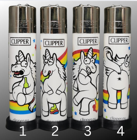 Clipper "Unicorn #2" Red Pin