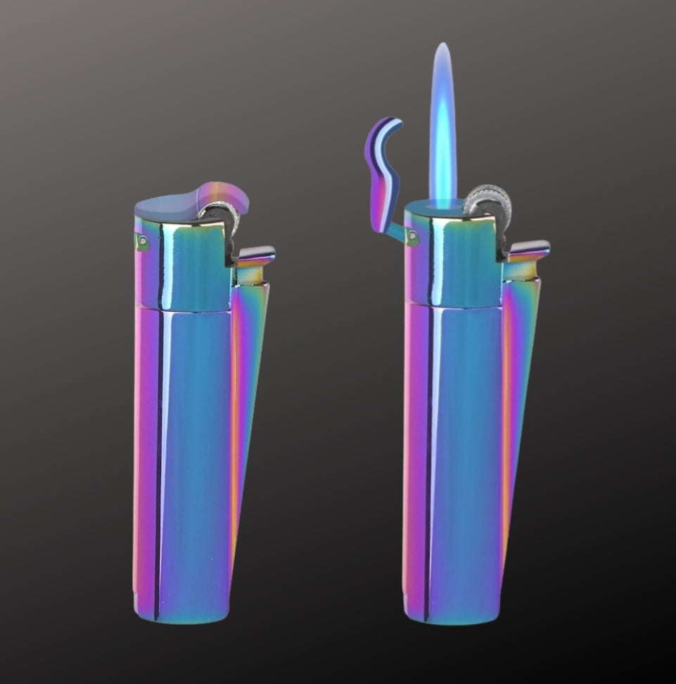 Clipper Jet Flame "Rainbow" m. Reibrad incl. Box