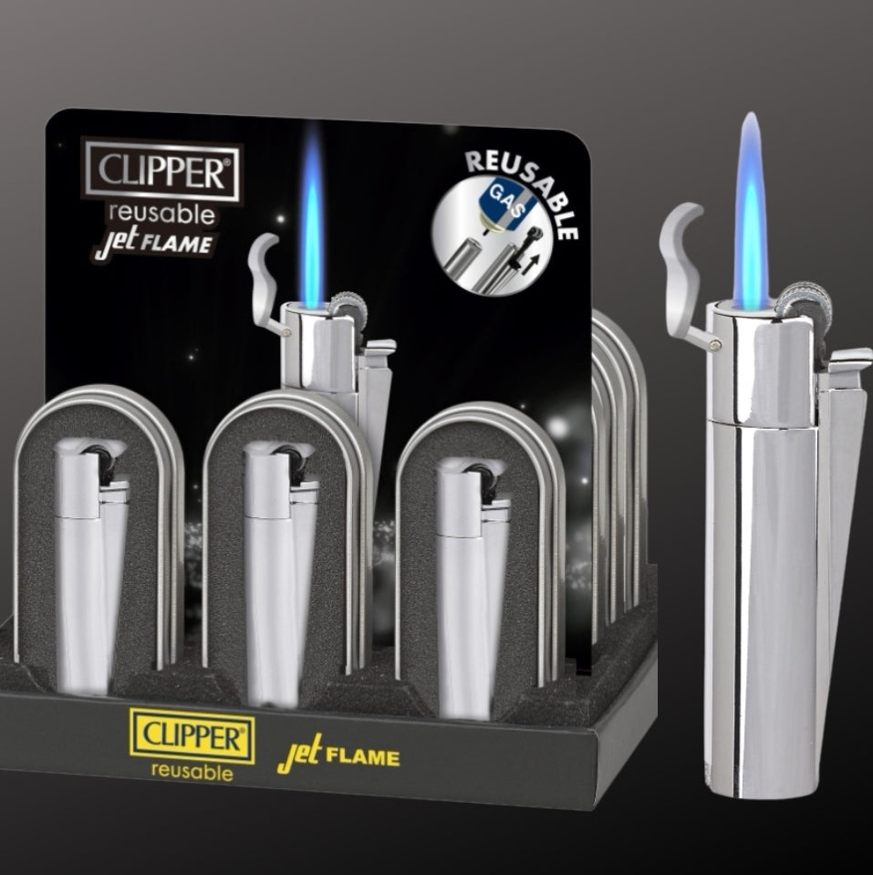 Clipper Jet Flame "Silber" m. Reibrad incl Box