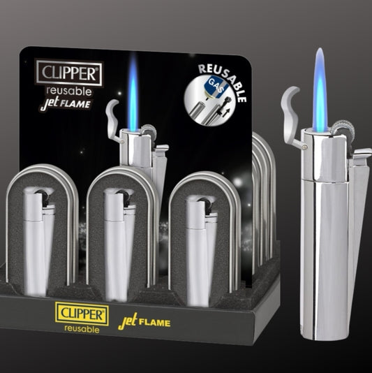 Clipper Jet Flame "Silber" m. Reibrad incl Box