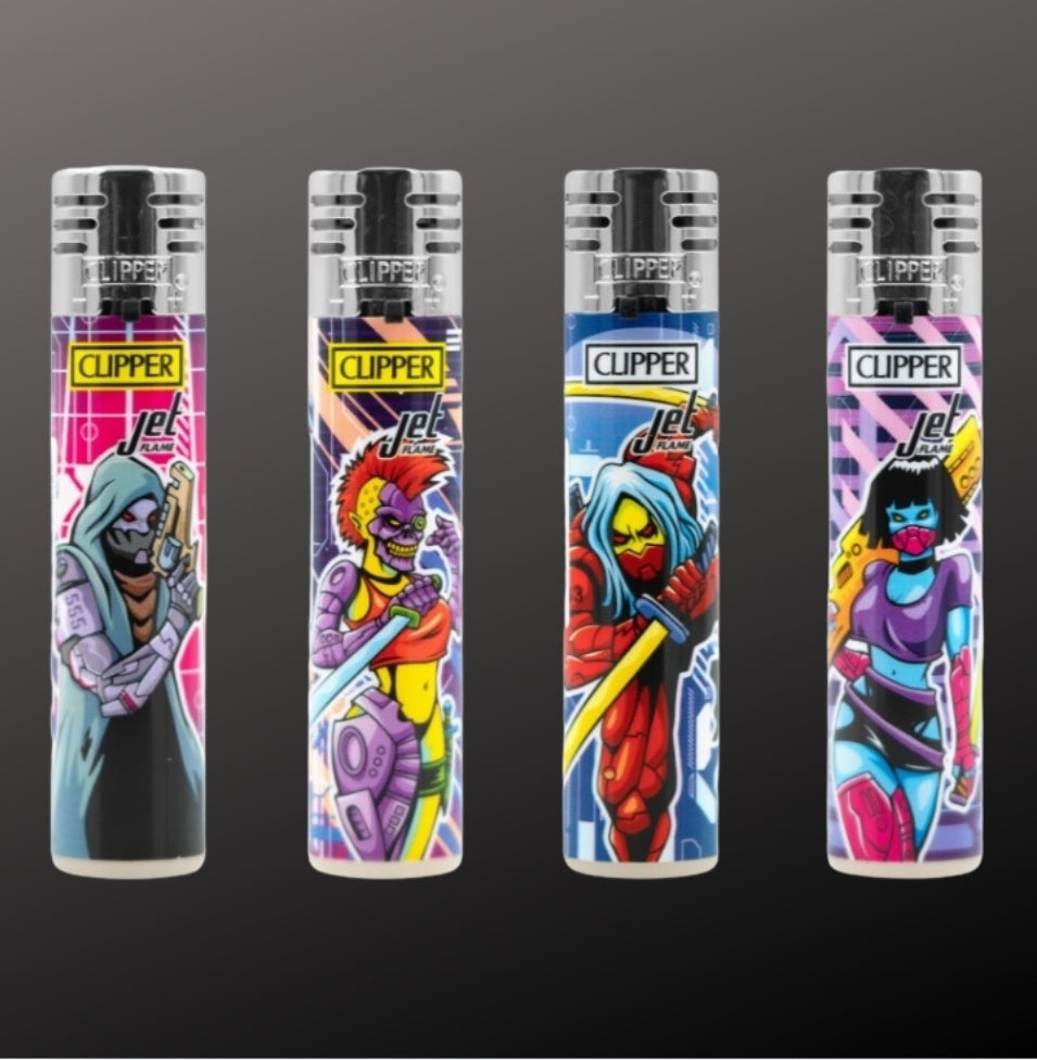 Clipper "Cyborg Assassin" 4er Serie JET FLAME