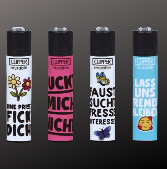Clipper "Fuck off" 4er Serie GIZEH Edition