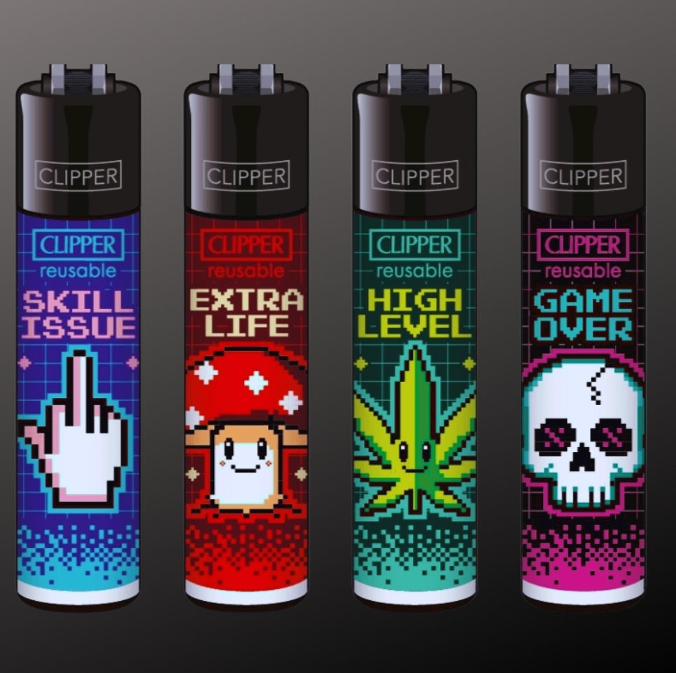 Clipper "Pixel Glitch" 4er Serie