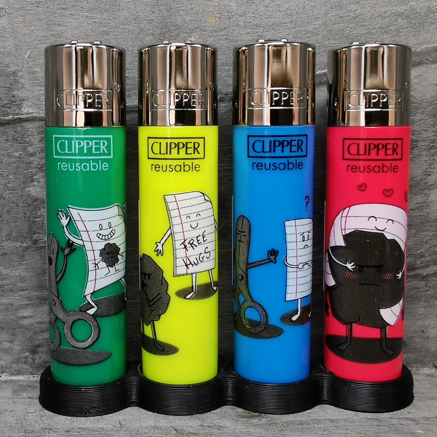 Clipper "Rock Paper Scissors" 4er Serie