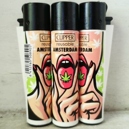 Clipper "420 Girl Amsterdam" Zunge