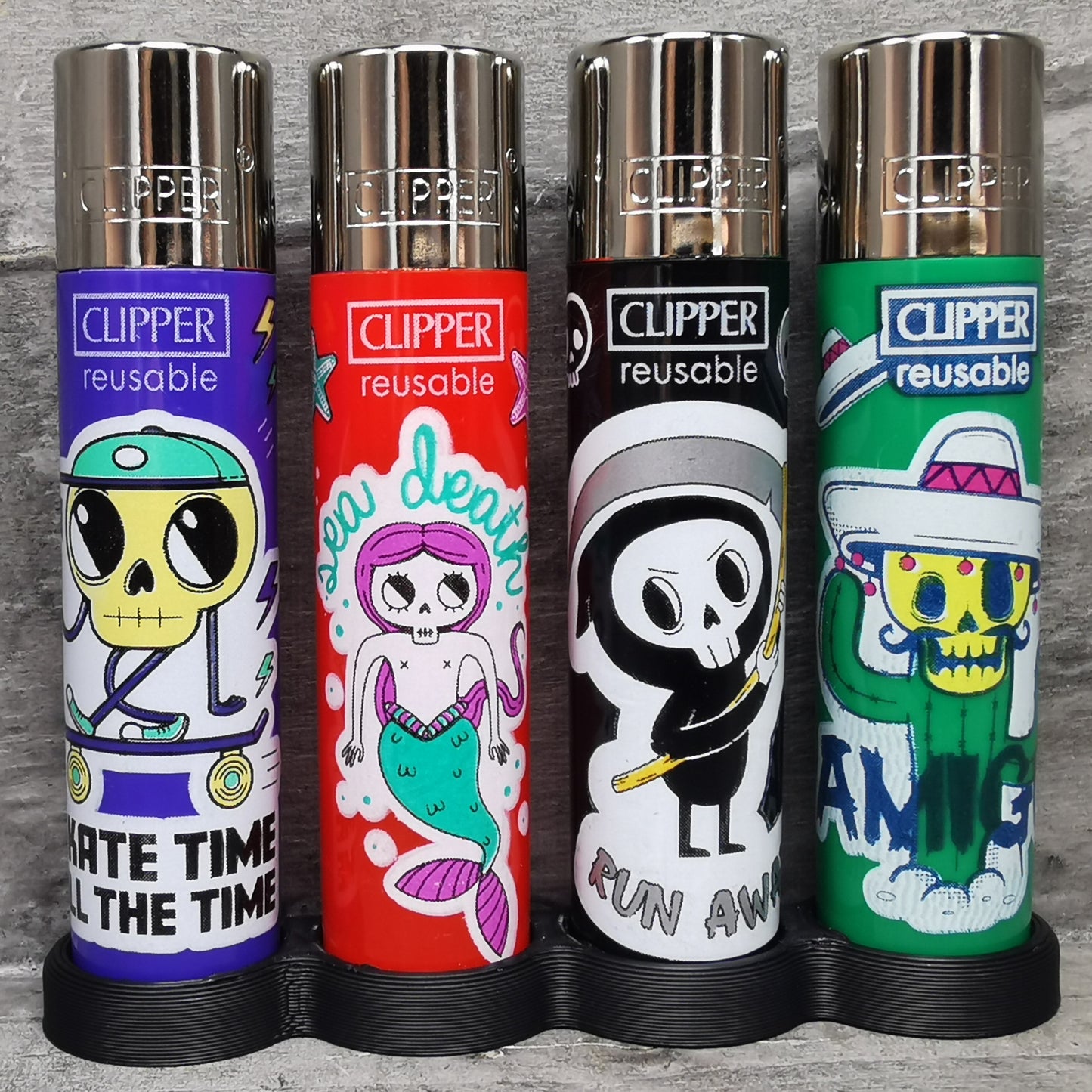 Clipper "Sticker Skulls" 4er Serie