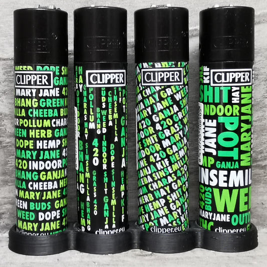 Clipper "Cannafonts" 4er Serie Red Pin