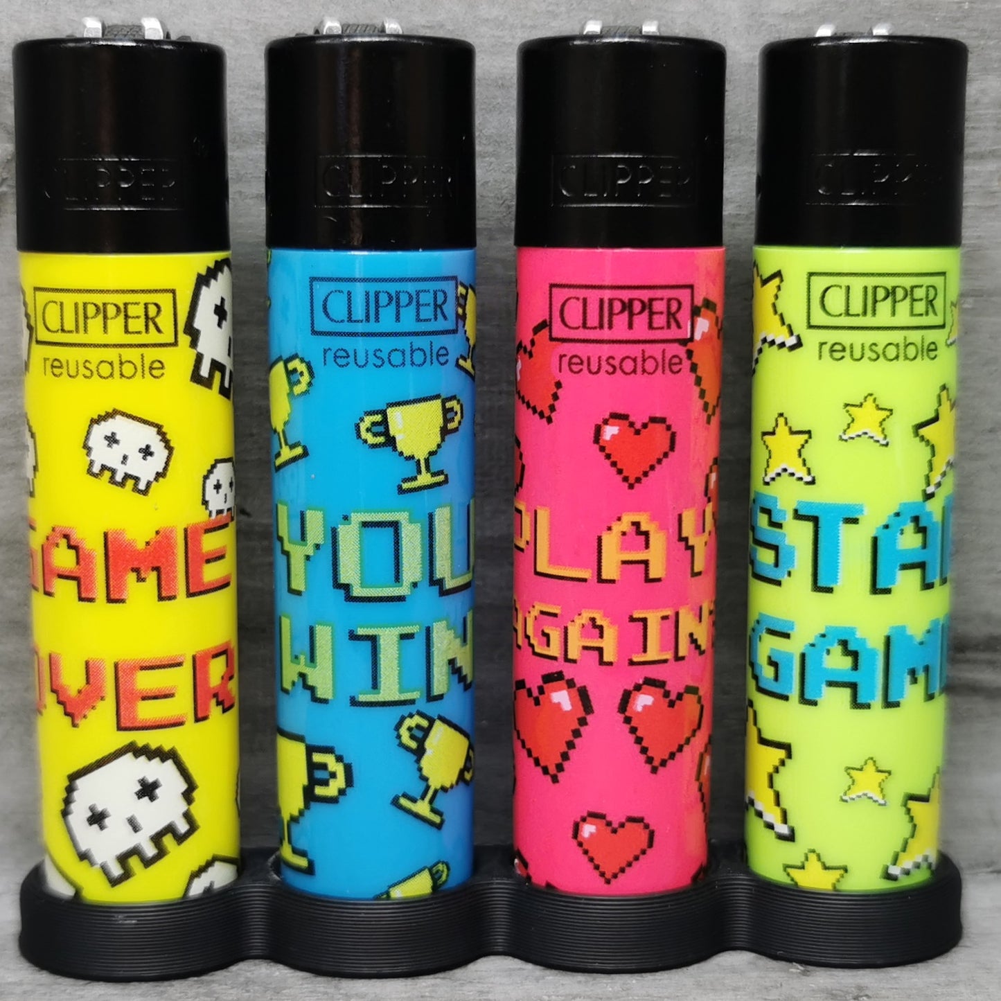 Clipper "Game over" 4er Serie