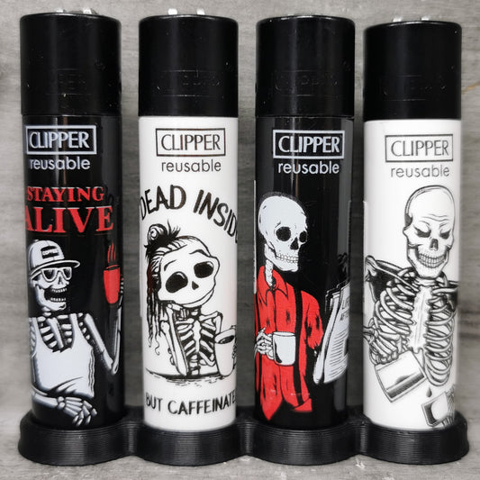 Clipper "Coffee Skulls" 4er Serie