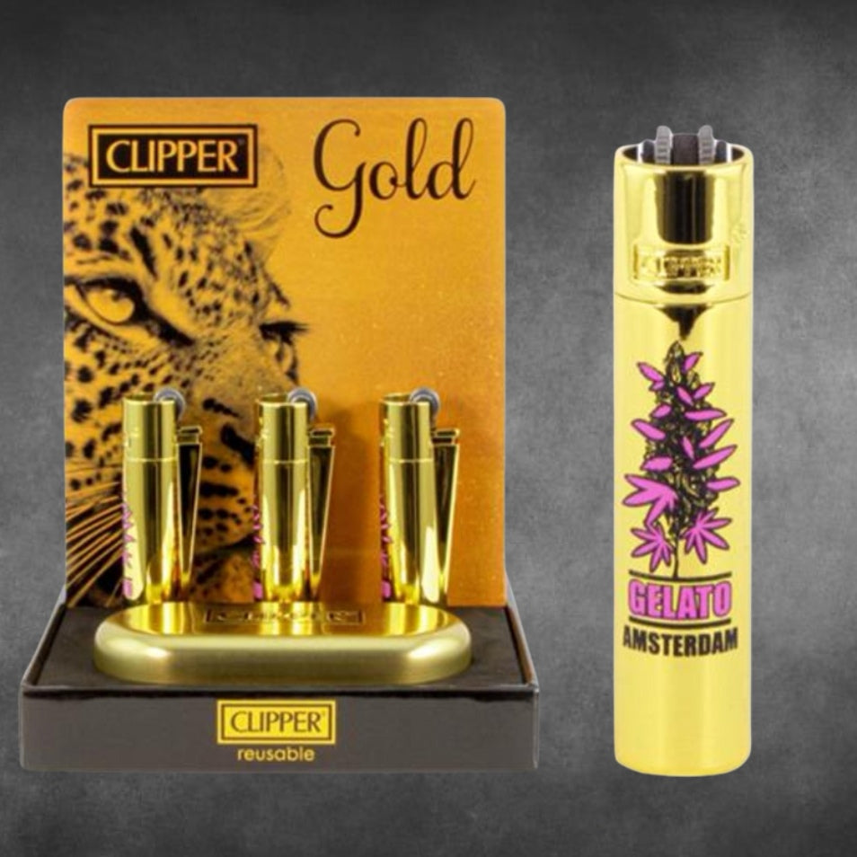Clipper "Gelato" Gold Metall incl. Box  !!!! *B- Ware