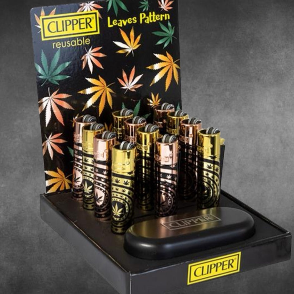 Clipper "Leaves Pattern" incl. Box
