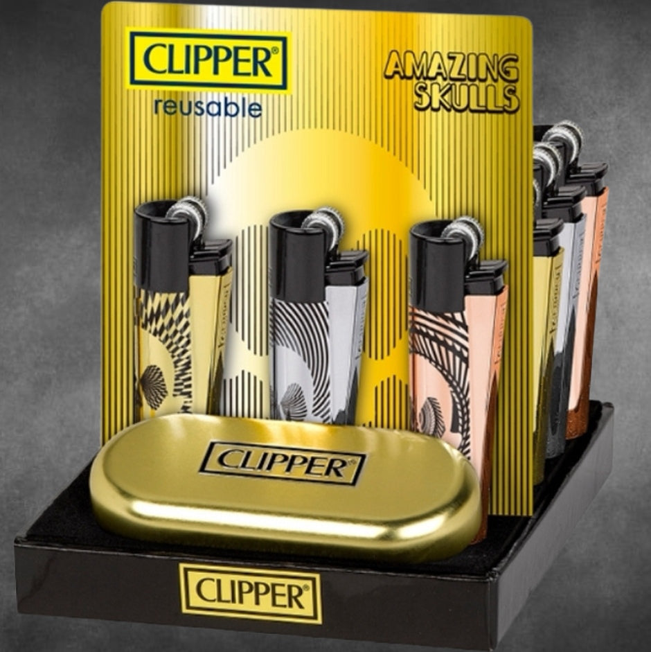 Clipper Metall "Amazing Skull" incl. Box