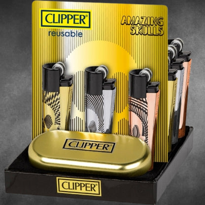 Clipper Metall "Amazing Skull" incl. Box
