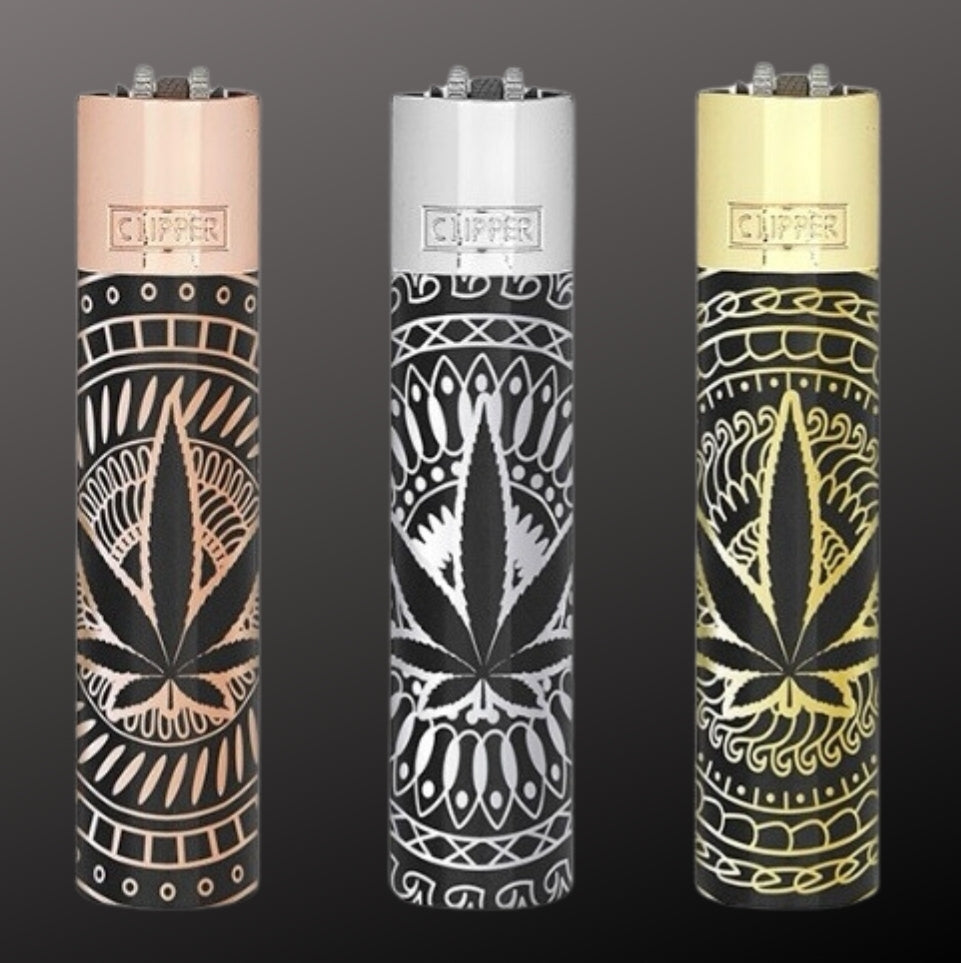 Clipper "Leaves Premium" Metall incl.Box