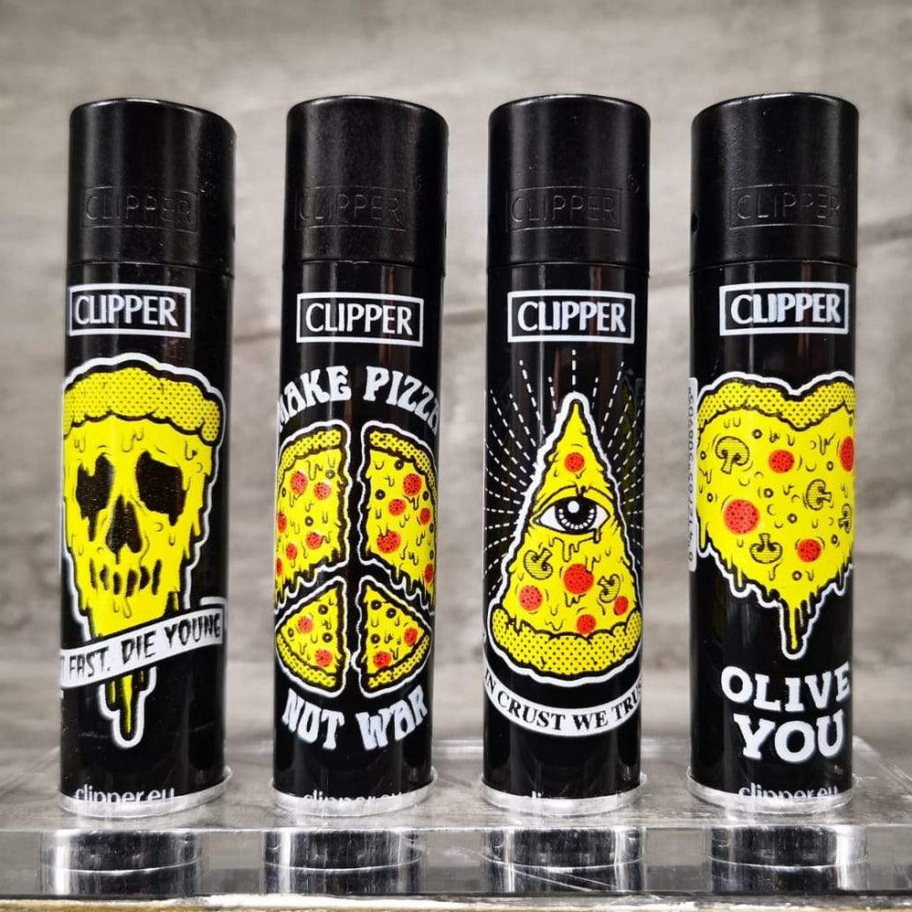 Clipper "Pizza" 4er Serie Red Pin