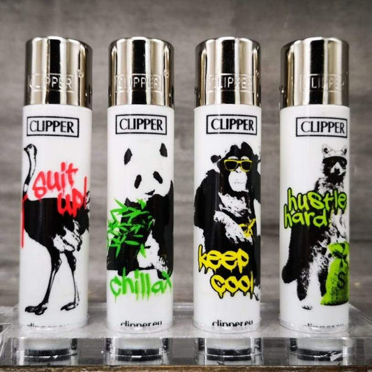 Clipper "Streetart Animal" 4er Serie Red Pin